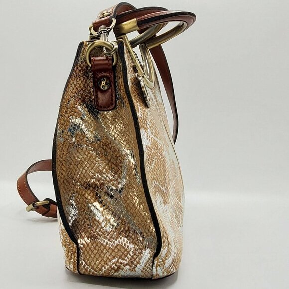 Women's Aria Shopper Metallic Spring Python - Picture 4 of 15